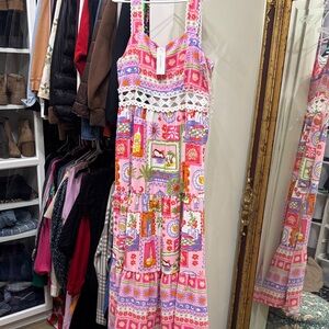 NWT- Colorful Patterned Maxi Dress